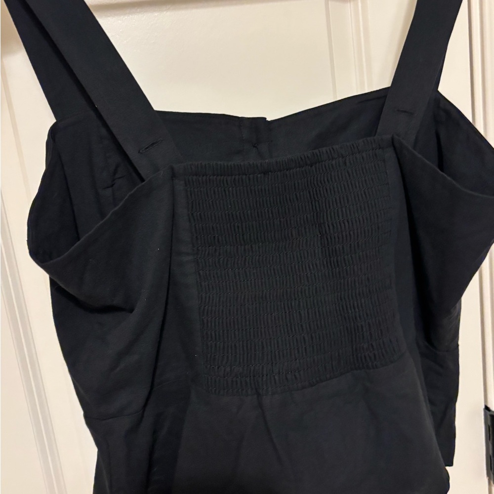 NWOT - Black Peplum Button Front UO top - Picture 4 of 5